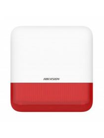 Hikvision DS-PS1-E-WE (красный индикатор) беспроводной уличный оповещатель (AX PRO)