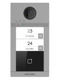 Hikvision DS-KV8213-WME1(B)/Flush IP вызывная панель на двух абонентов с ИК-подсветкой и Wi-Fi