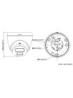 Комплект из 4-х купольных IP камер HiWatch (4Mpx/2.8mm/ColorVu) с питанием по PoE