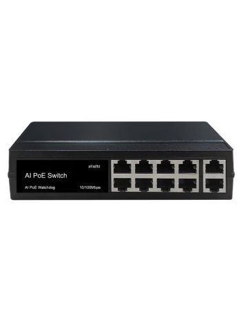 Tantos TS-S1210 коммутатор 8x100Мбит/с PoE порта + 2x100Мбит/с порта Uplink