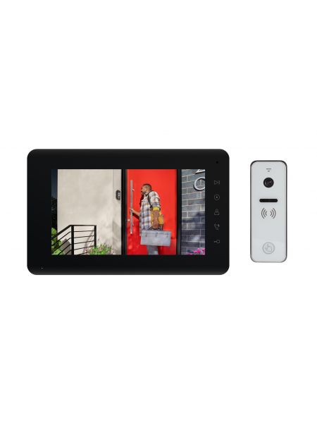 Tantos Mia (черный) и iPanel 2 + (белая) (комплект домофона 7") Tantos Mia (черный) и iPanel 2 + (белая) (комплект домофона 7")