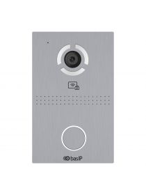 basIP AV-03BD (серебро) индивидуальная IP вызывная панель в пластиковом корпусе, с сенсорной кнопкой и UKEY