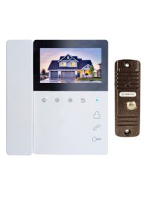 Tantos Elly с трубкой и Walle+ (комплект бюджетного домофона 4" с трубкой)