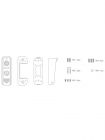 Комплект видеодомофона CTV-M5232 Q Plus KIT (M5232 Q Plus (черный) + CTV-D4000S (бронза))