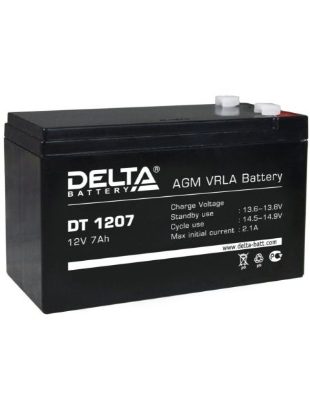 Аккумулятор 12В 7 А*ч (DT 1207) Аккумулятор 12В 7 А*ч (DT 1207)