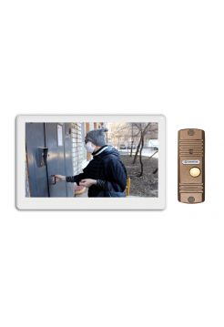 Tantos  NEO HD SE (белая) и Walle HD (медь) (комплект многофункционального домофона HD 7")