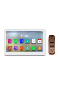 Tantos Stark HD SE (белый) и Stich HD (медь) (комплект многофункционального домофона HD 10")