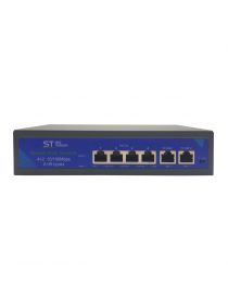 Space Technology ST-S44POE,(2М/78W/АВ) коммутатор PoE 4-х портовый