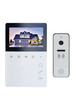 Tantos Elly и iPanel 2 + (белая) (комплект домофона 4,3" )