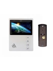 Space Technology ST-M101/4 (М) (белый) и ST-P102 (медь) (ВЕРСИЯ 2) (комплект домофона 4.3")