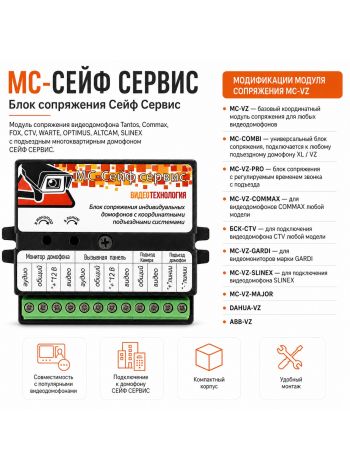 MC-СЕЙФ СЕРВИС - блок сопряжения Сейф Сервис