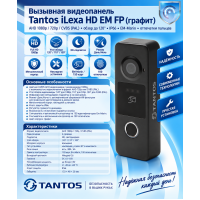 Tantos iLexa HD EM FP (графит) вызывная панель